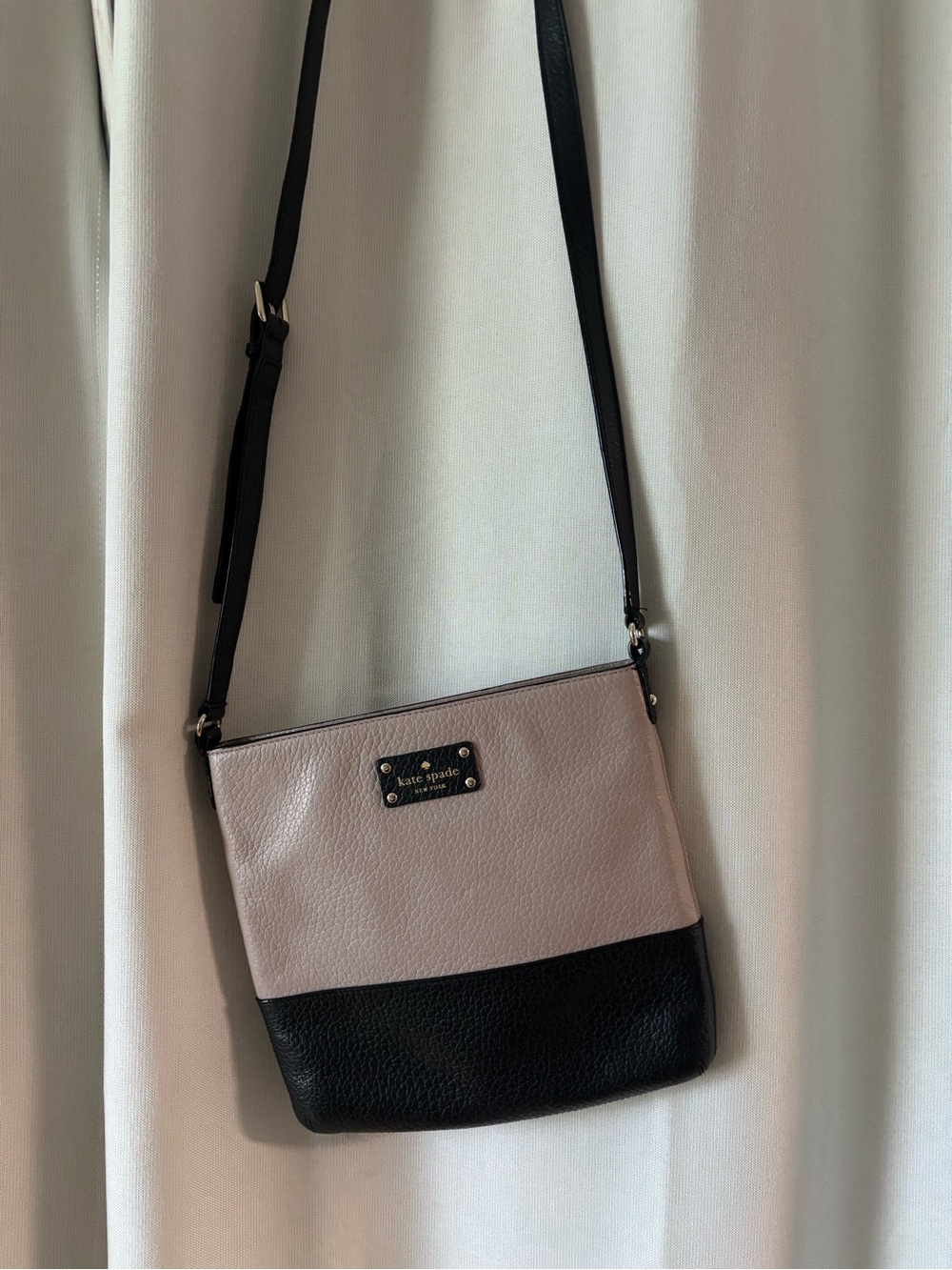 kate spade Tan and Black Colorblock Crossbody Bag